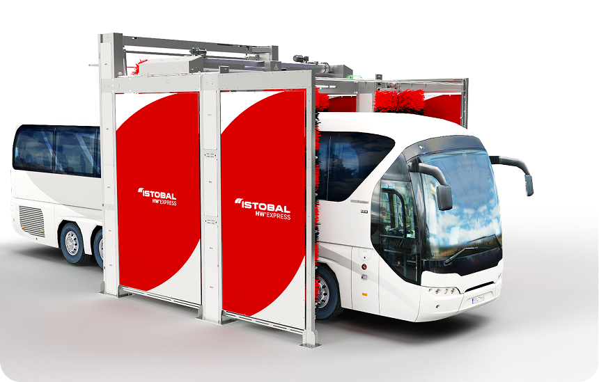 Lavado autobuses  ISTOBAL